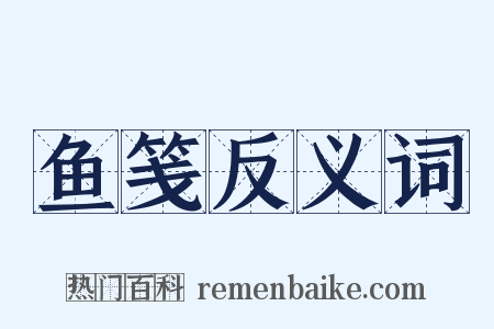 鱼笺反义词是什么意思的图片
